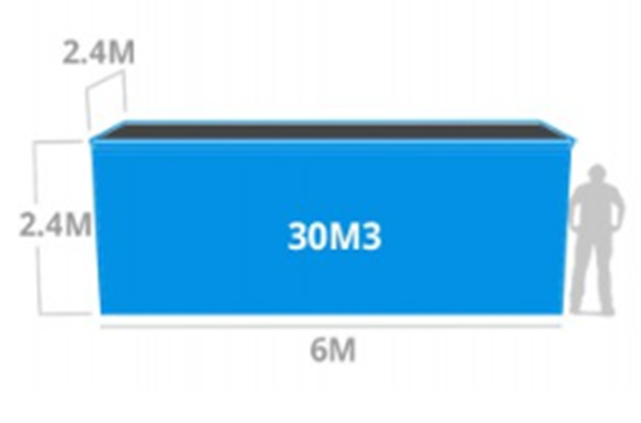 حاوية 30 متر مكعب 